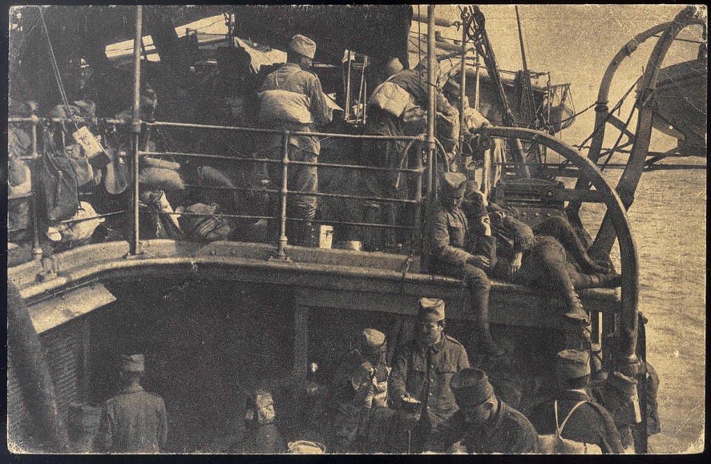 20. u ladji srpska vojska na putu sa Krfa u Solun