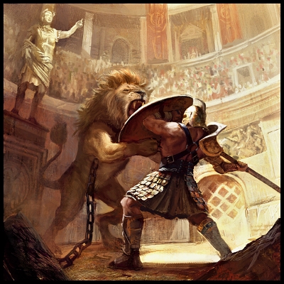 gladiator_vs_lion_by_miguelcoimbra